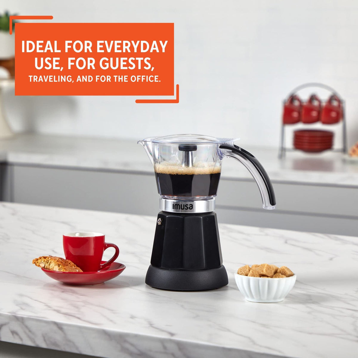 Black Electric Espresso Maker Y640