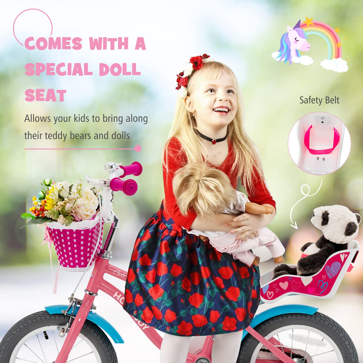 14 Inch Kids Bike with Training Wheels W574888