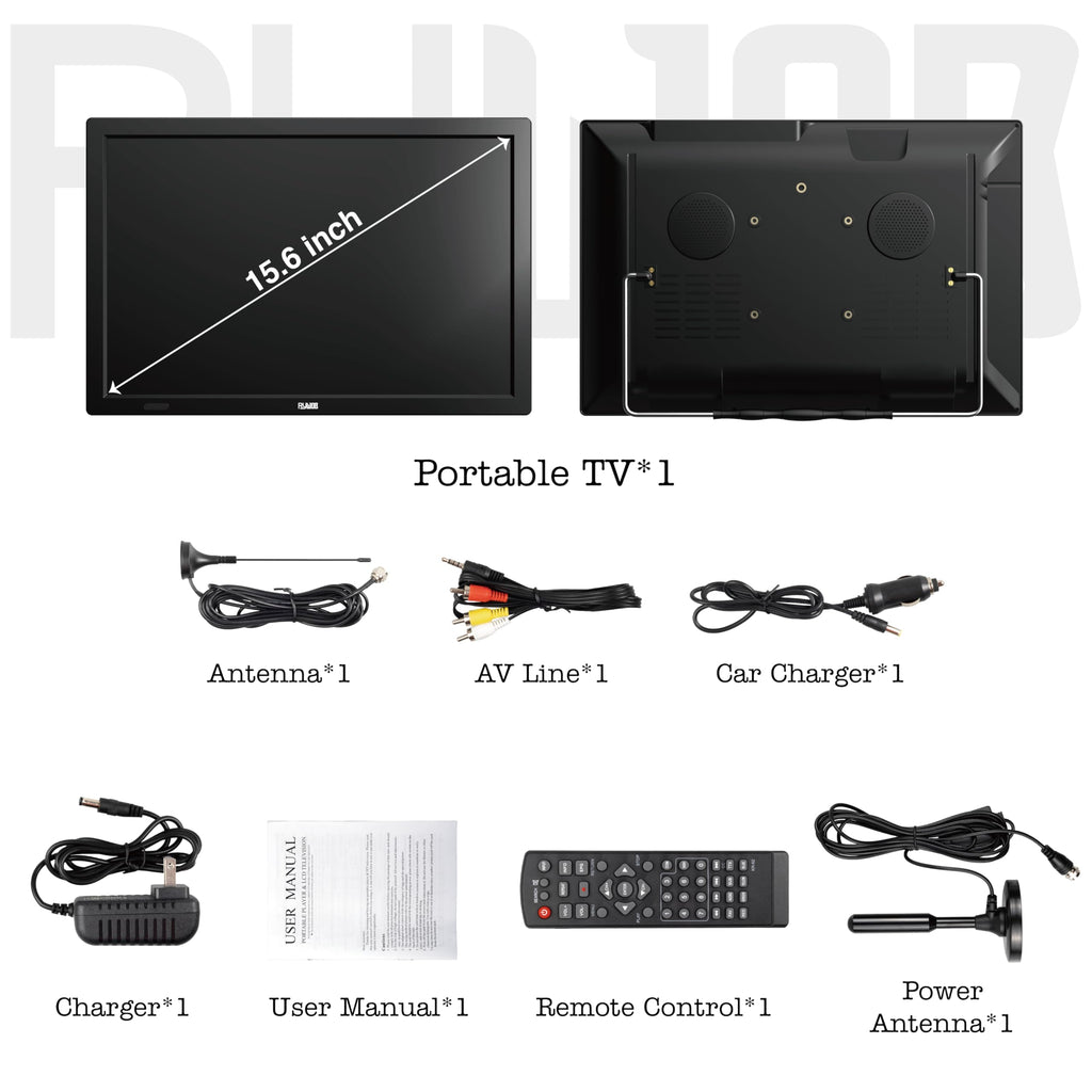 15.6" Portable Digital TV with ATSC Tuner S938
