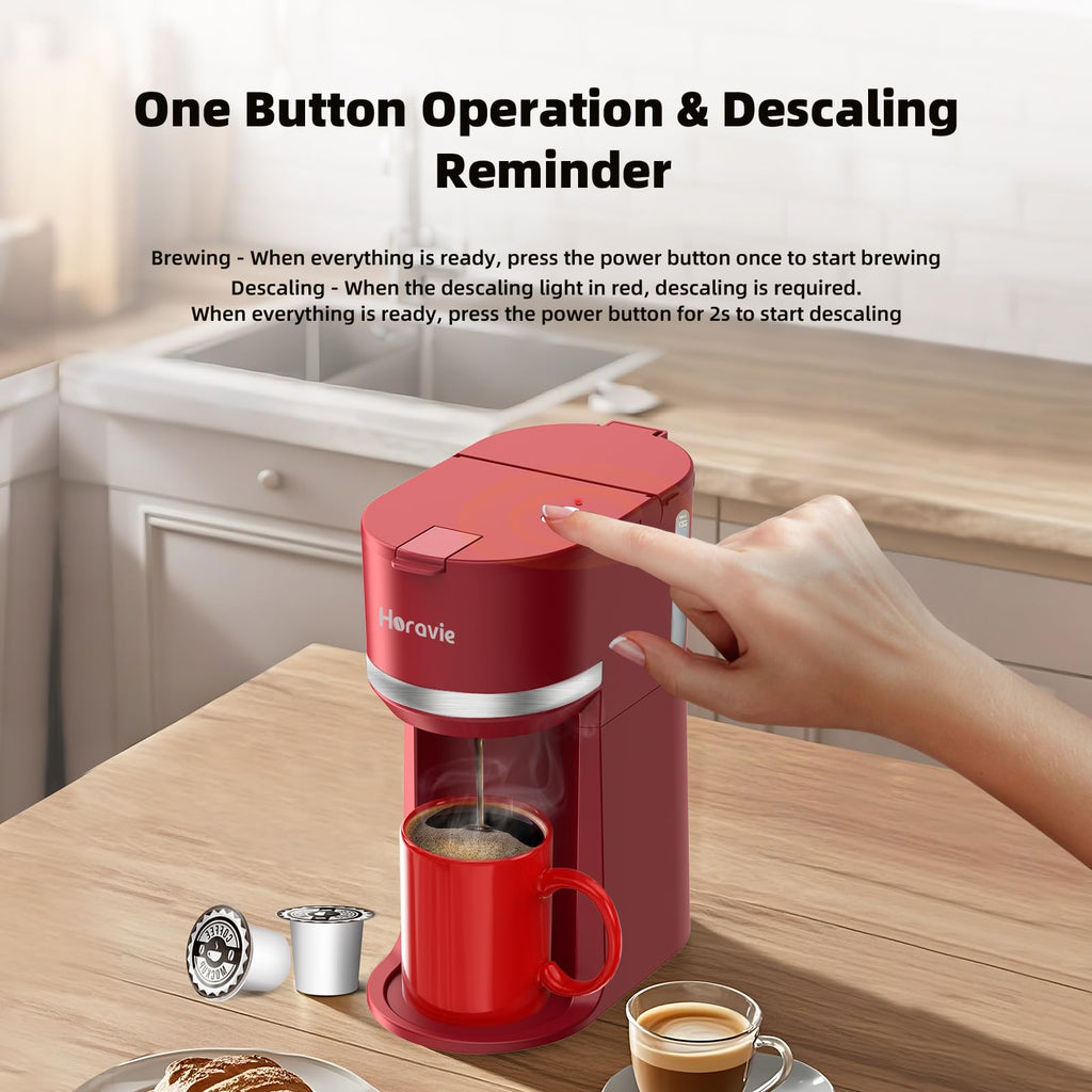 Single Serve Coffee Maker for K Cup and Grounds W5611