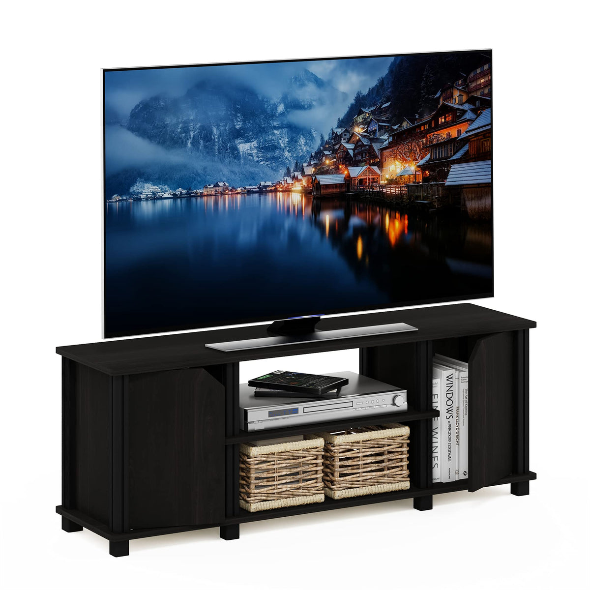 3-Tier TV Stand with Door Cabinets H602