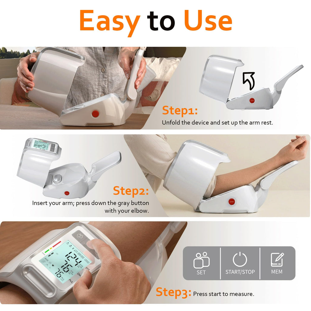 White Upper Arm Blood Pressure Monitor R98805