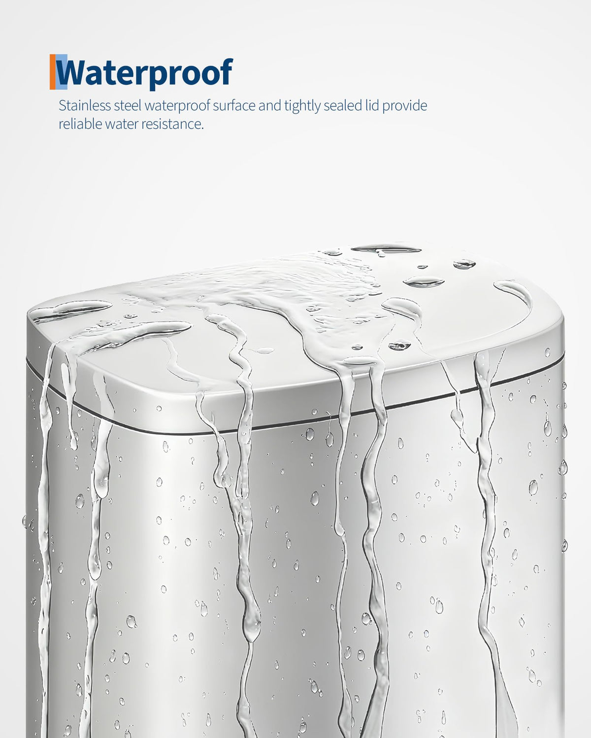 Step-on Stainless Steel Kitchen Trash Can 13 Gal F330699