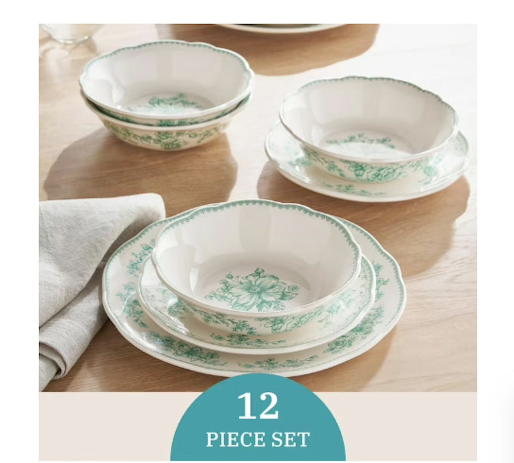12-Piece Stoneware Dinnerware Set G57823