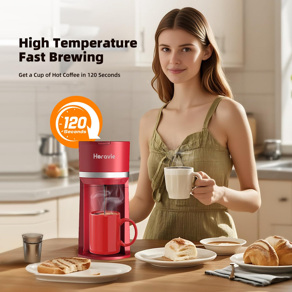 Single Serve Coffee Maker for K Cup and Grounds W5611