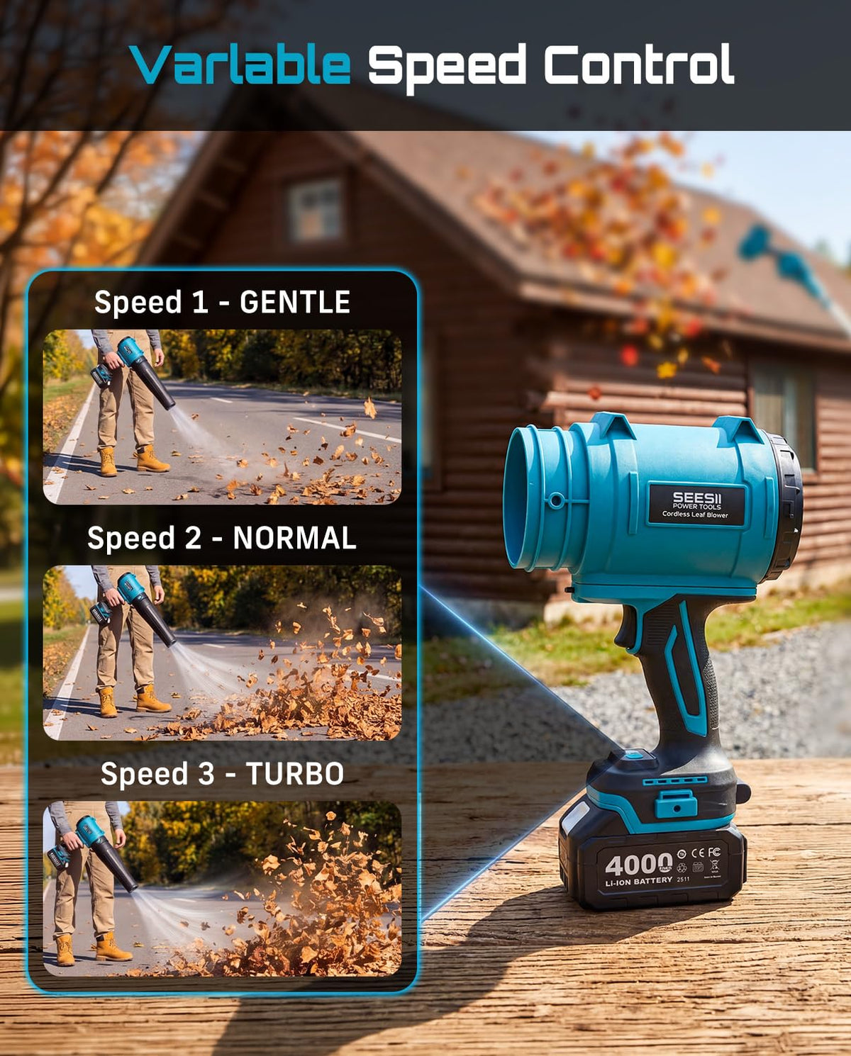 Cordless Leaf Blower 700CFM/200MPH N143766