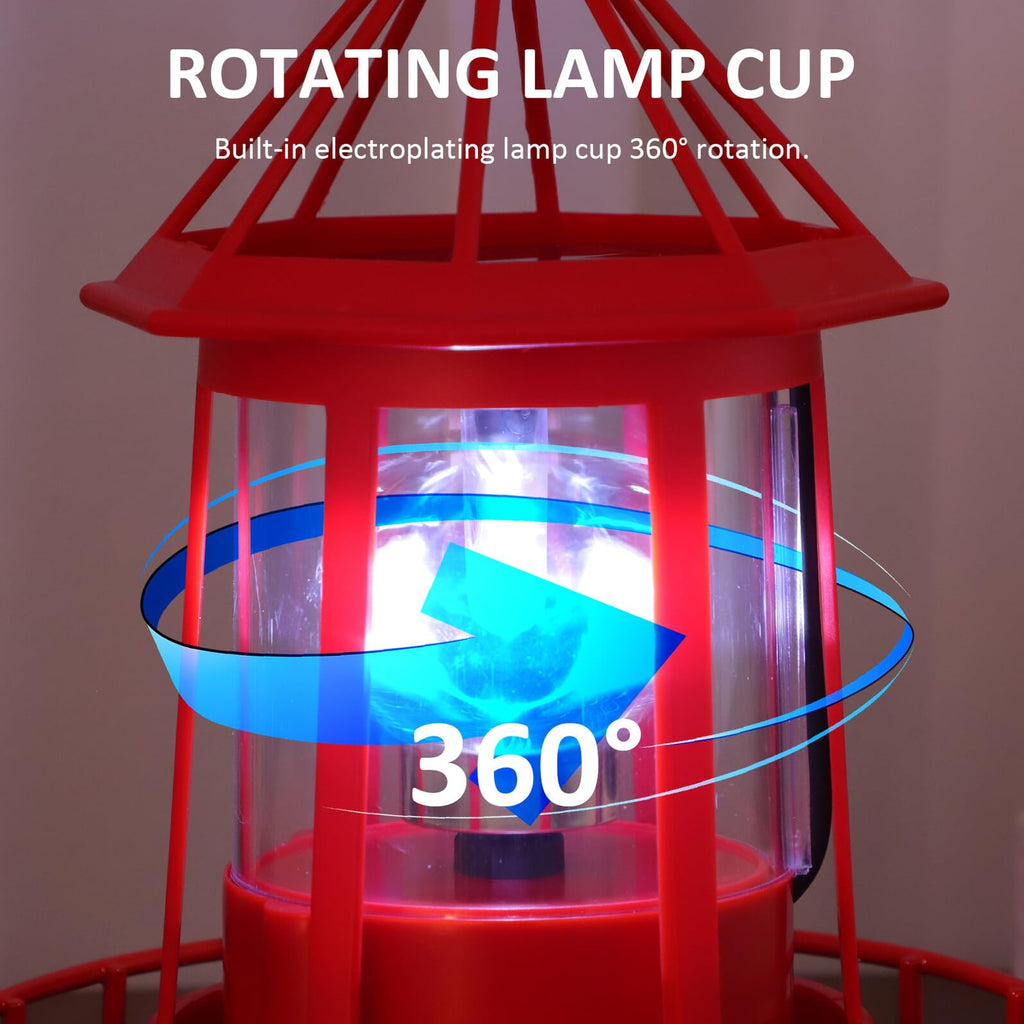 Solar Rotating Lighthouse Landscape Light V83798