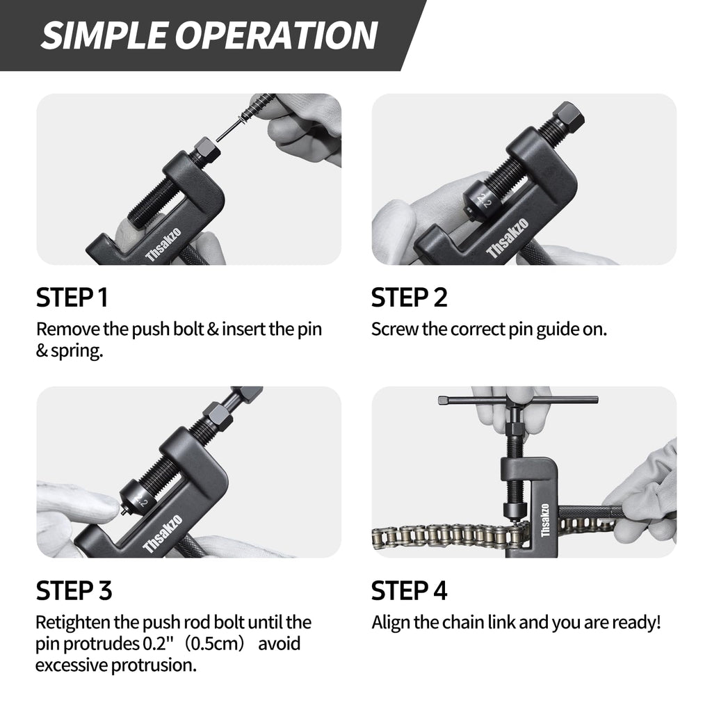 15 Pcs Motorcycle Chain Tool Kit U57522