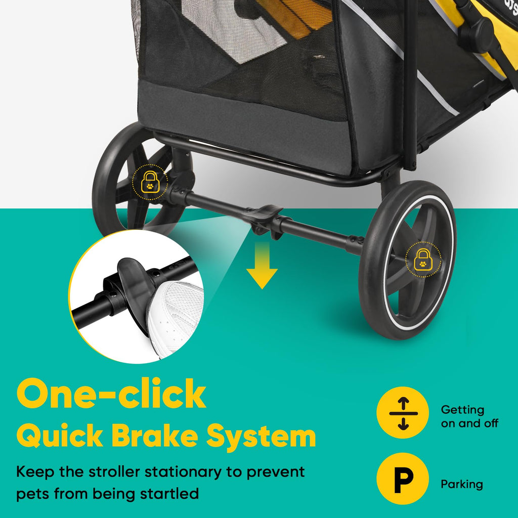 Dog Stroller for Large Medium Dogs up to 80 lbs F1333