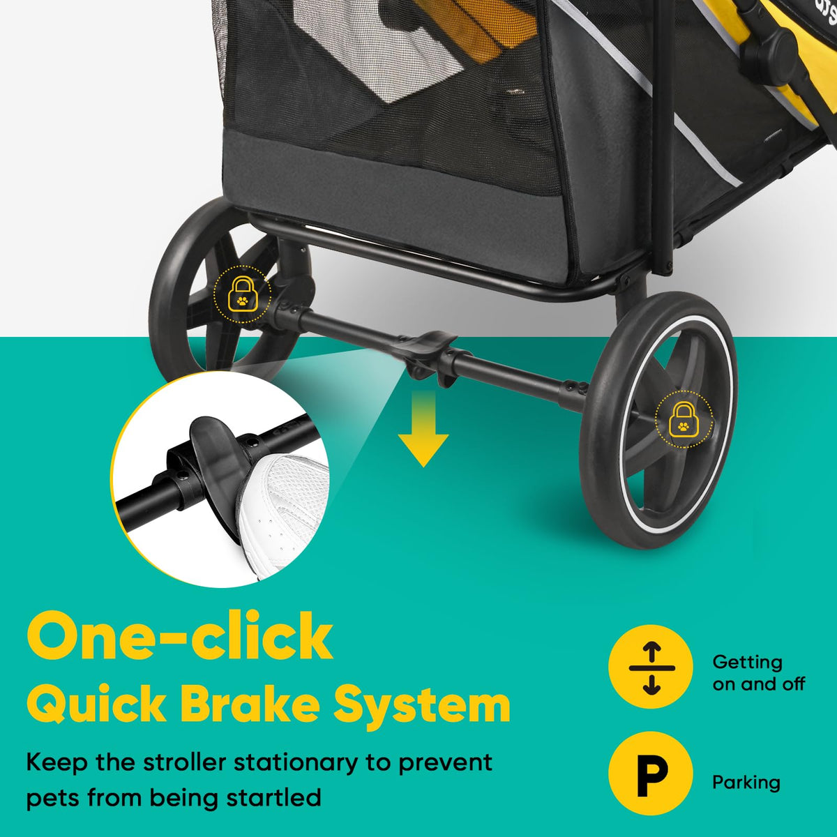 Dog Stroller for Large Medium Dogs up to 80 lbs F1333