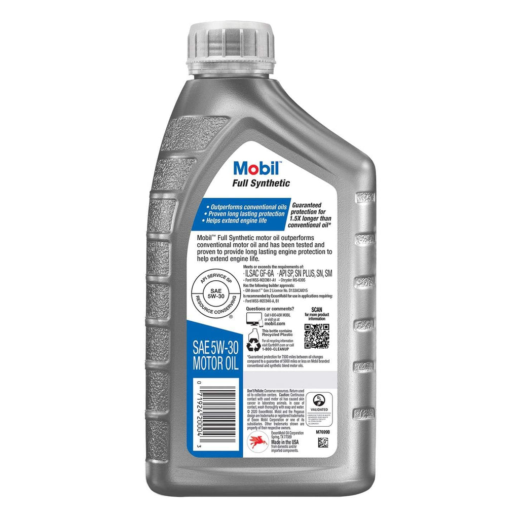 Full Synthetic Motor Oil 5W-30 1 Quart Pack of 6 K179712