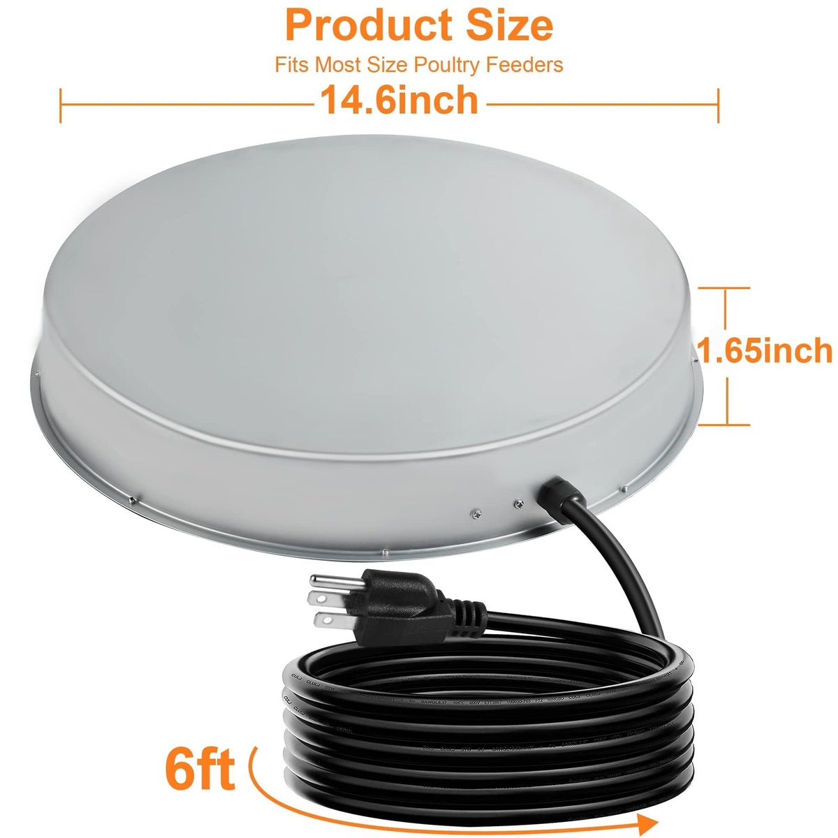 Heated Chicken Waterer 5 Gallon 125W T413940