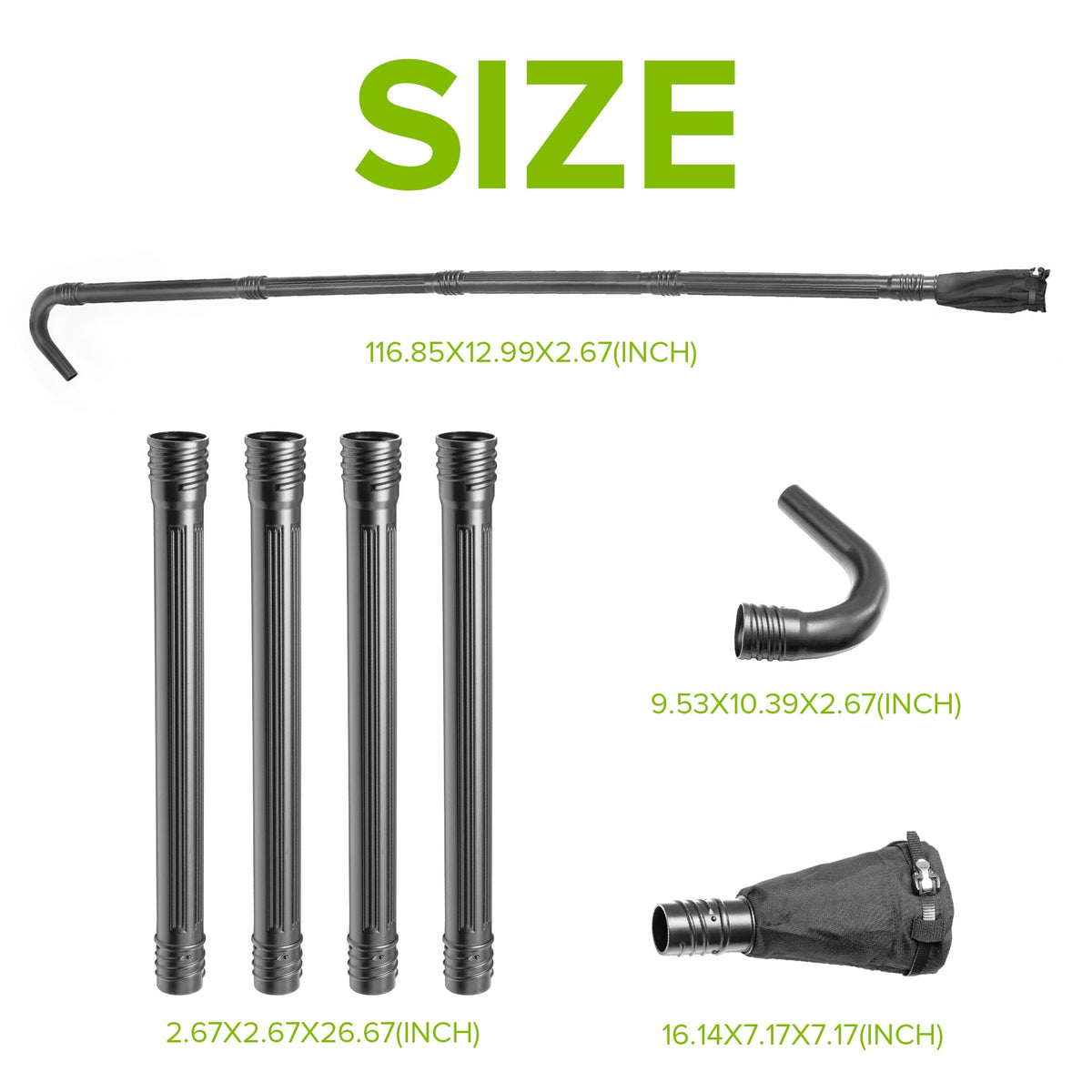 Gutter Cleaning Kit with 11 ft Reach T474
