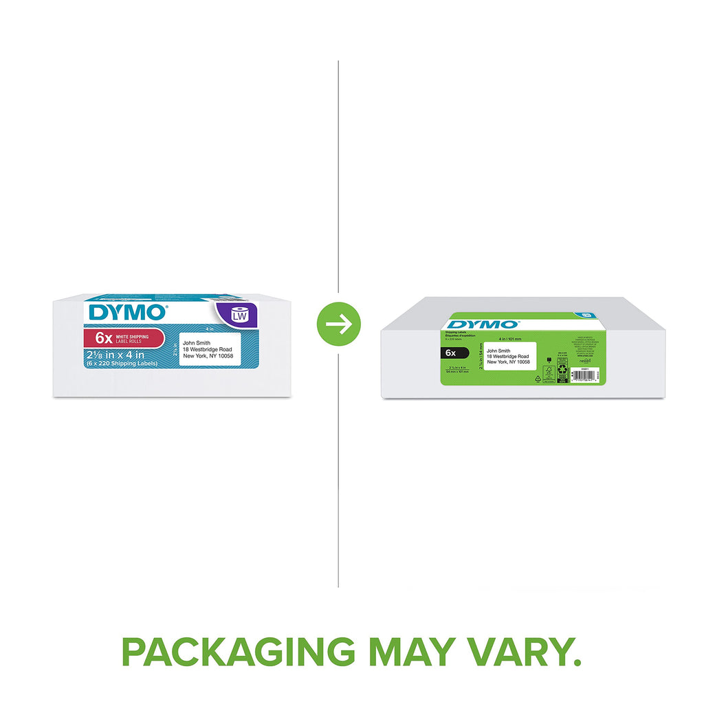 White Shipping Labels 2-1/8" x 4" 6 Rolls I682885
