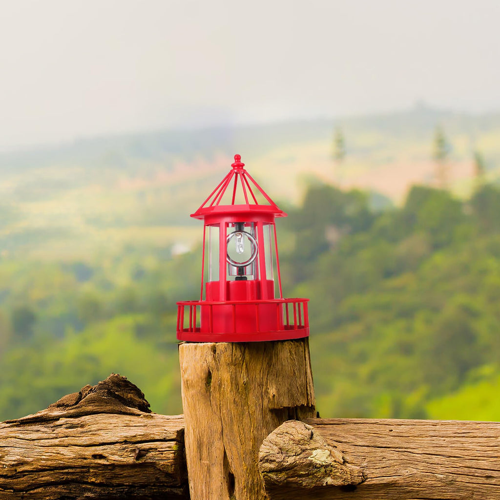 Solar Rotating Lighthouse Landscape Light V83798