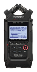 4-Track Portable Recorder, All Black, Stereo Microphones, 2 XLR/ ¼“ Combo Inputs, Battery Powered F38607