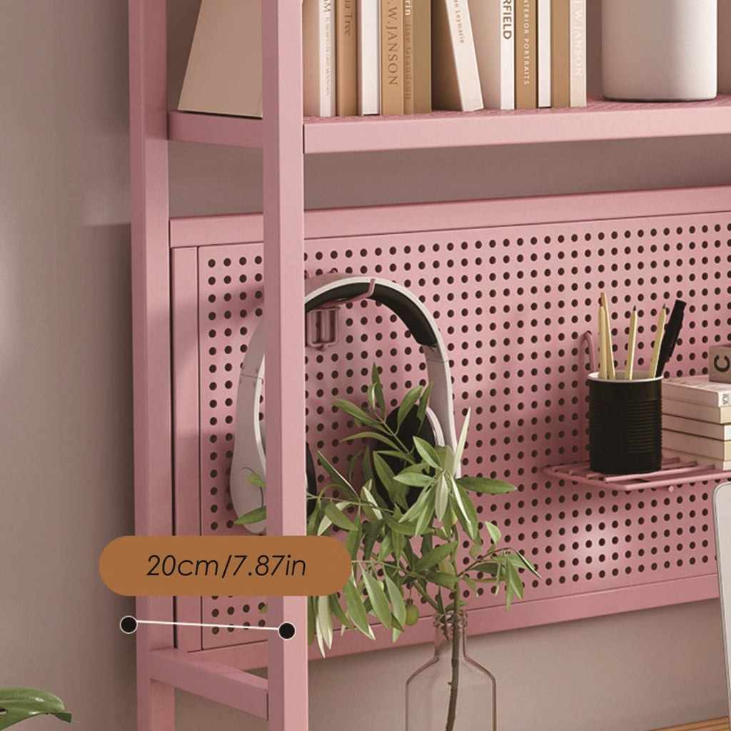 White Metal Desktop Bookshelf T131579