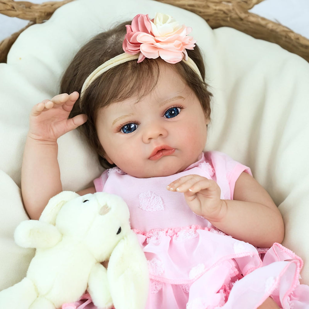 20 Inch Lifelike Reborn Baby Doll Girl with Soft Weighted Body E2827