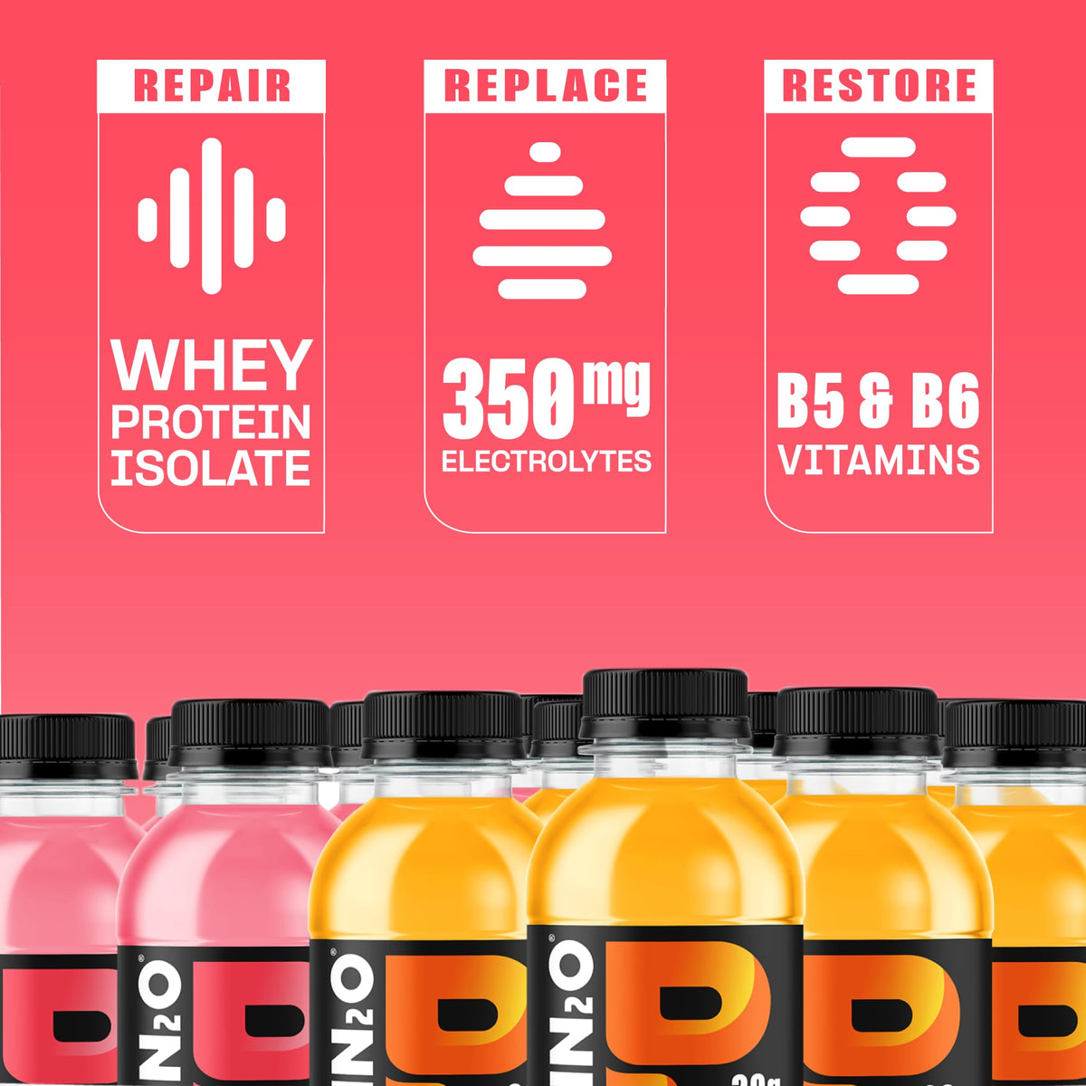 Clear Whey Protein & Electrolyte Beverage 20g Protein 16.9 fl oz 12 Count F870
