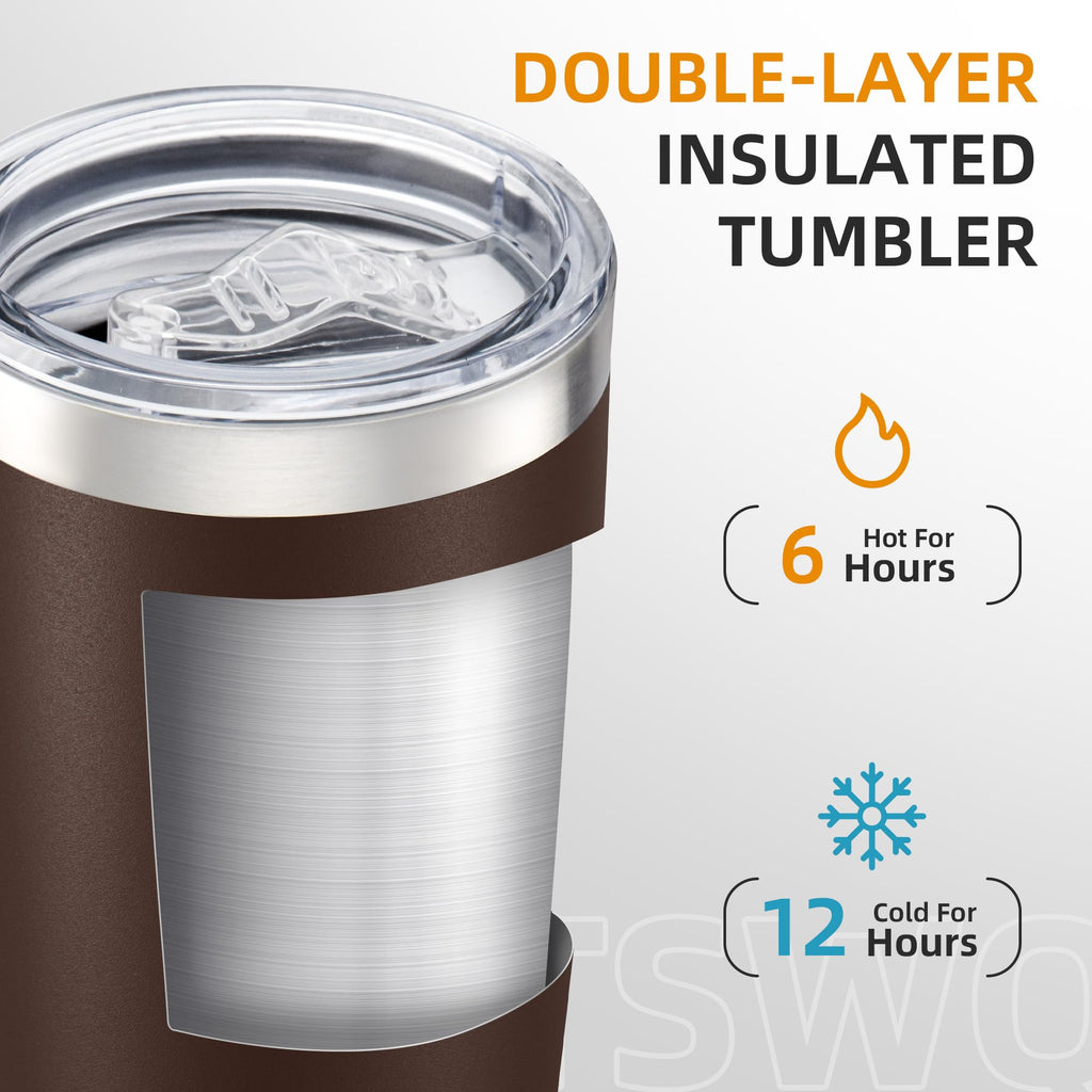 20 oz Stainless Steel Insulated Tumbler with Lid X452559