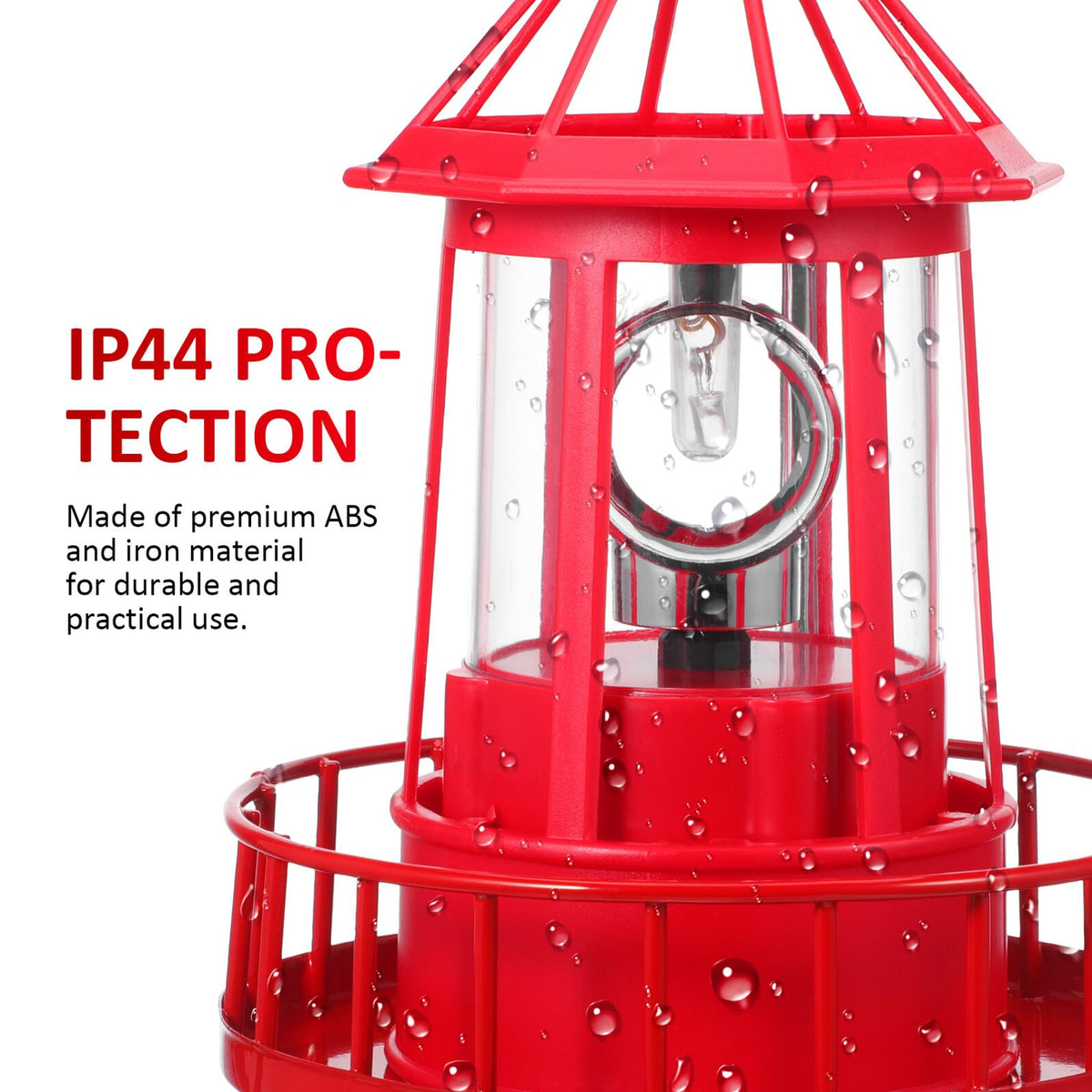 Solar Rotating Lighthouse Landscape Light V83798