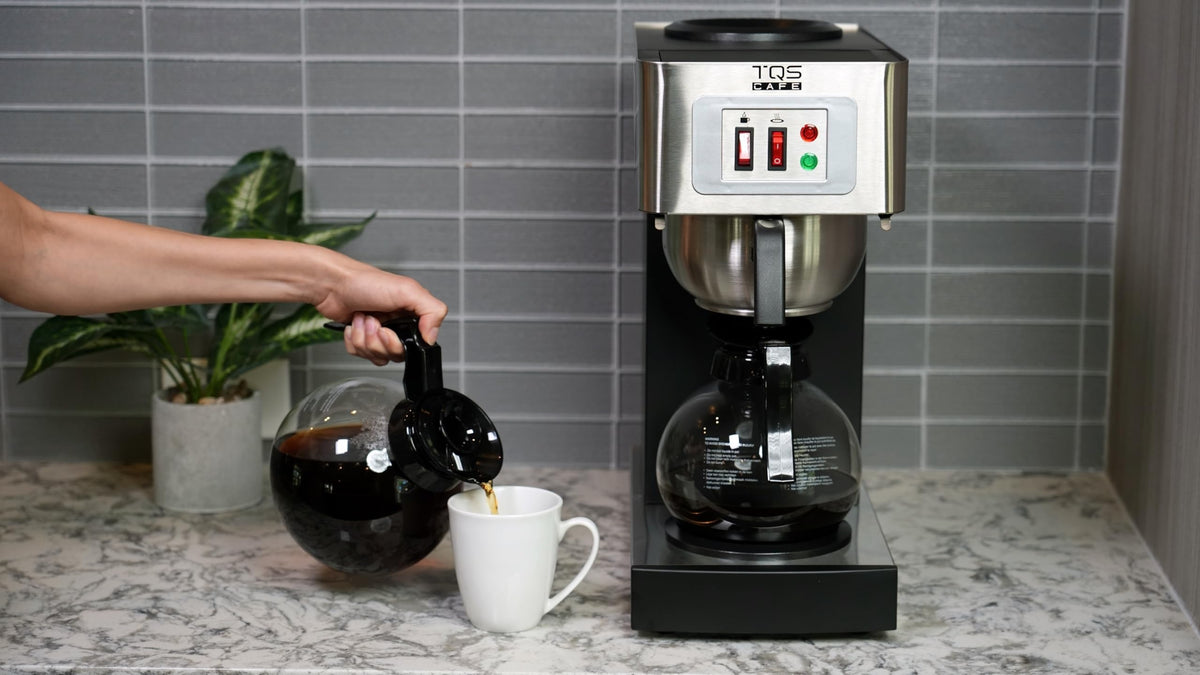 Commercial Coffee Maker, Double 12-Cup Stainless Steel E85430