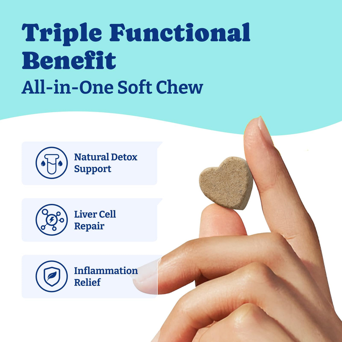 Milk Thistle Liver Support Chews for Dogs U147