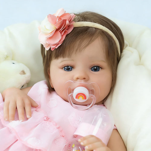 20 Inch Lifelike Reborn Baby Doll Girl with Soft Weighted Body E2827