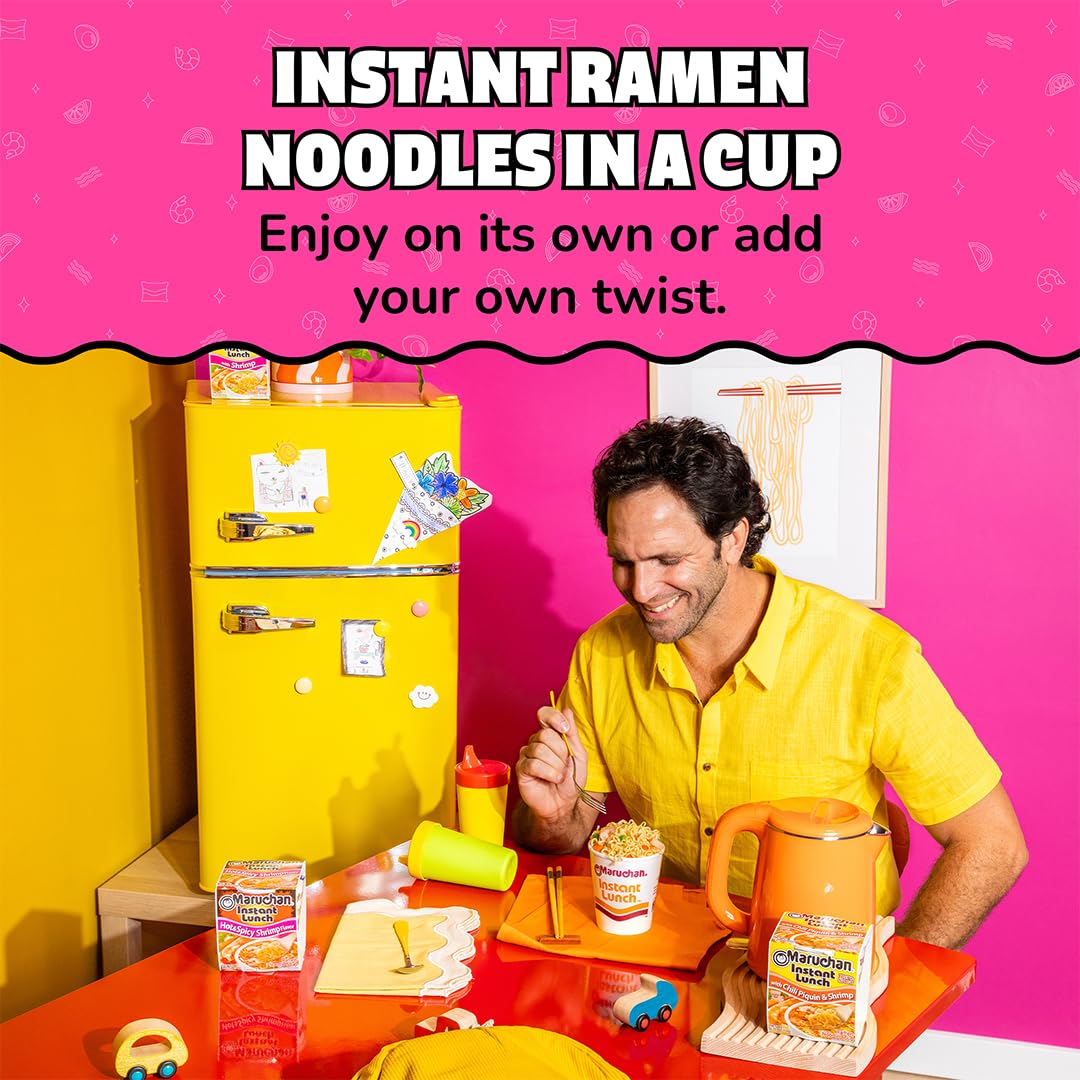 Instant Lunch Ramen Noodles Chili Piquin & Shrimp 2.25 Oz 12 Pack B18711