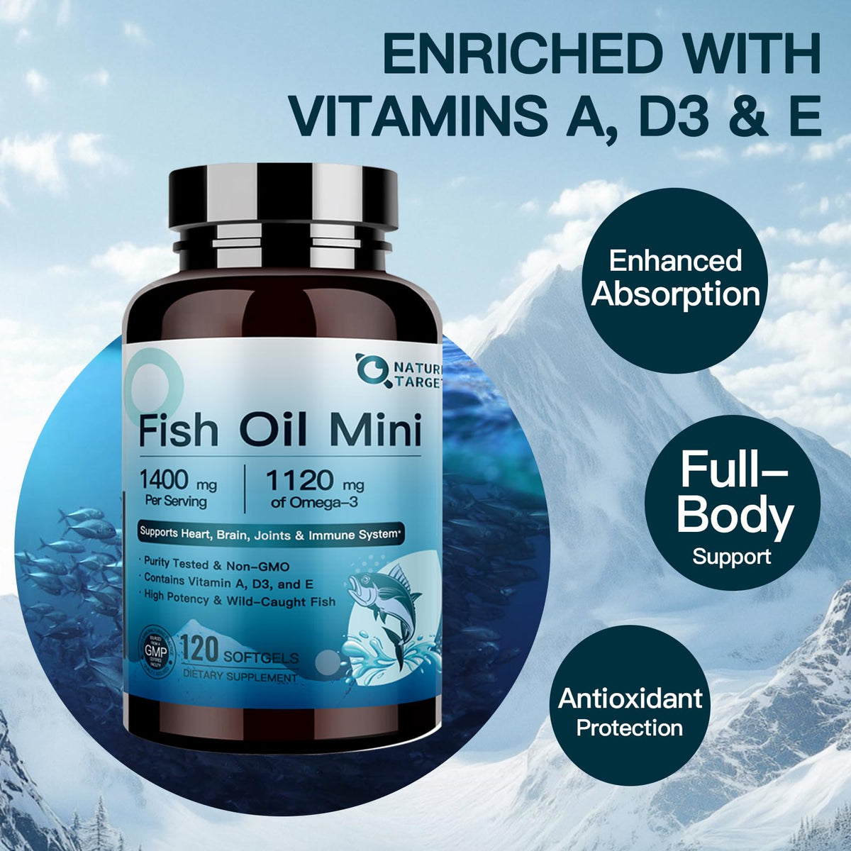 Fish Oil 1400 mg 120 Softgels S46031