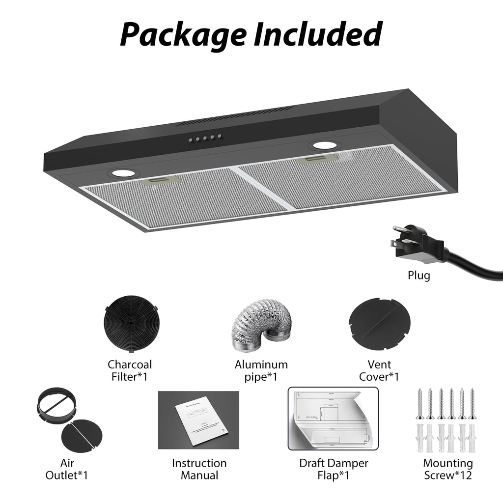 30 inch Under Cabinet Stainless Steel Range Hood Z109597