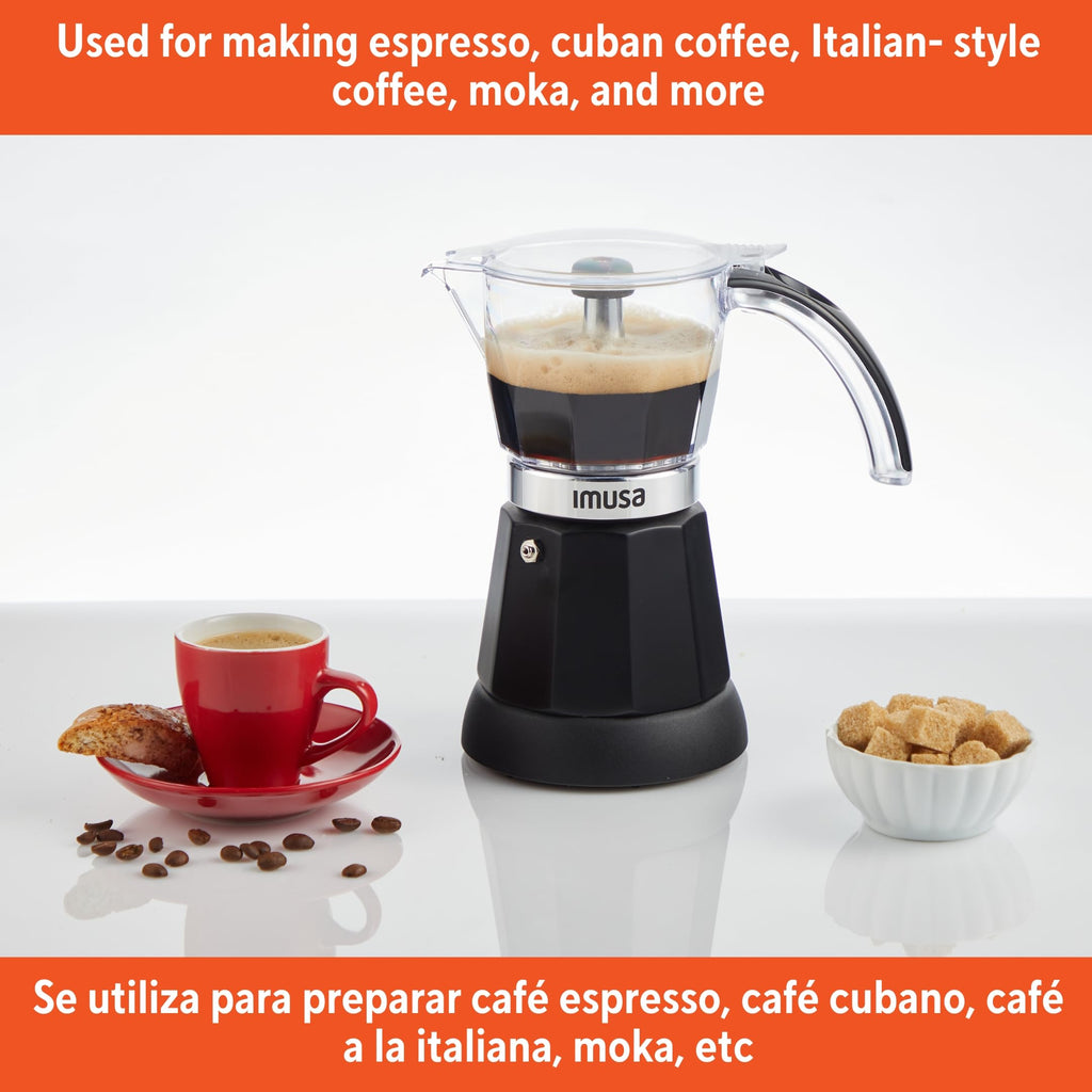 Black Electric Espresso Maker Y640