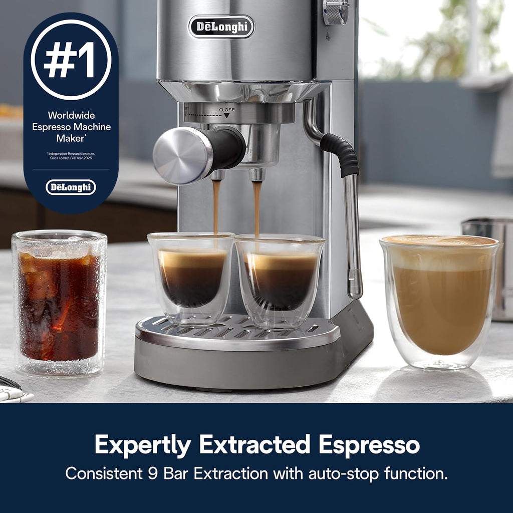 Compact Espresso Machine with Milk Frother C4996
