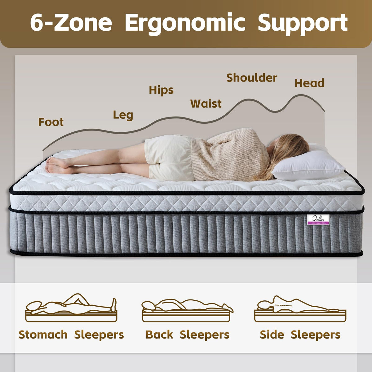 Full Size 12 Inch Hybrid Mattress Y277750