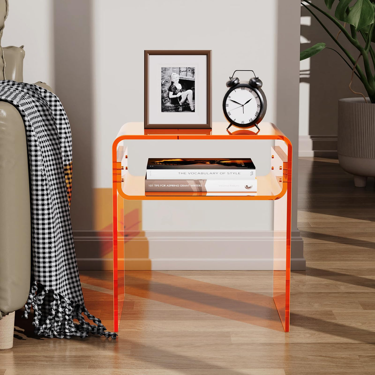 Clear Acrylic 2-Tier End Table E46592