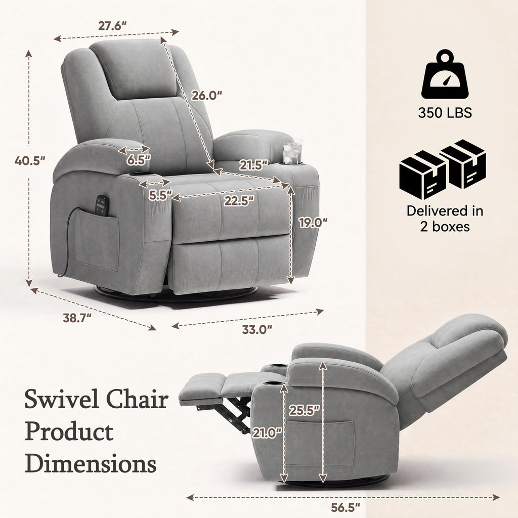 Rocking Recliner Chair with Massage M26197