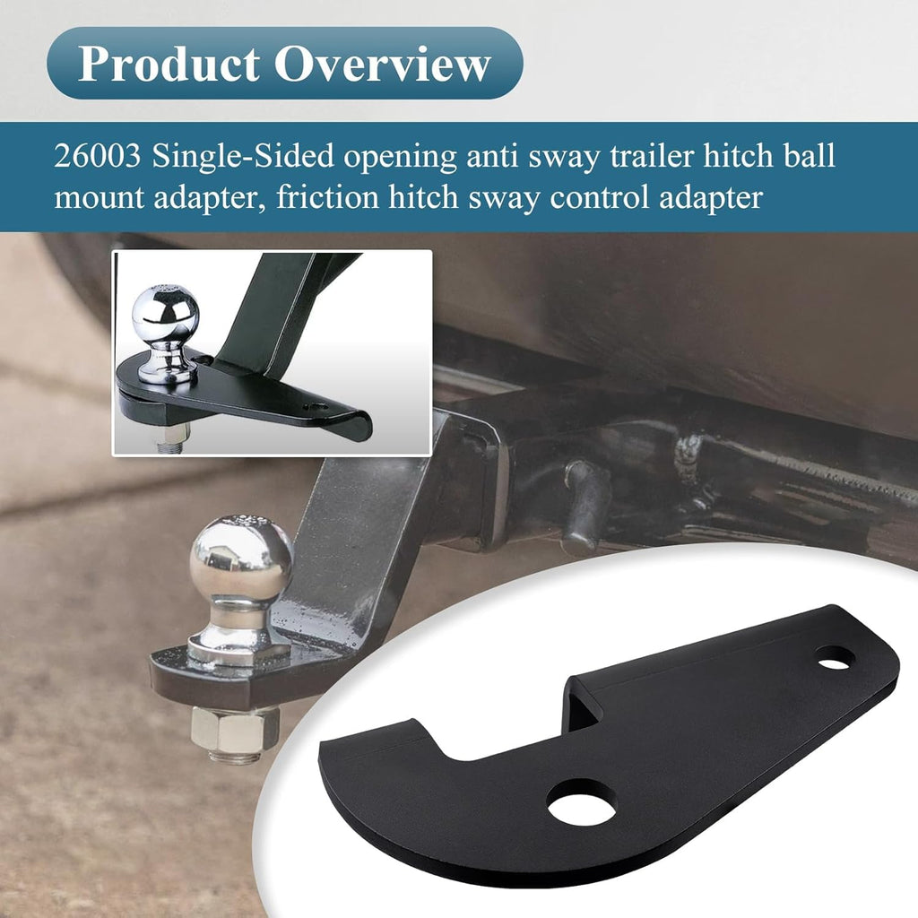 Anti Sway Trailer Hitch Adapter for 2" Square Ball Mounts C927439