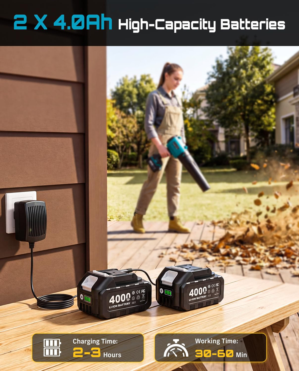 Cordless Leaf Blower 700CFM/200MPH N143766