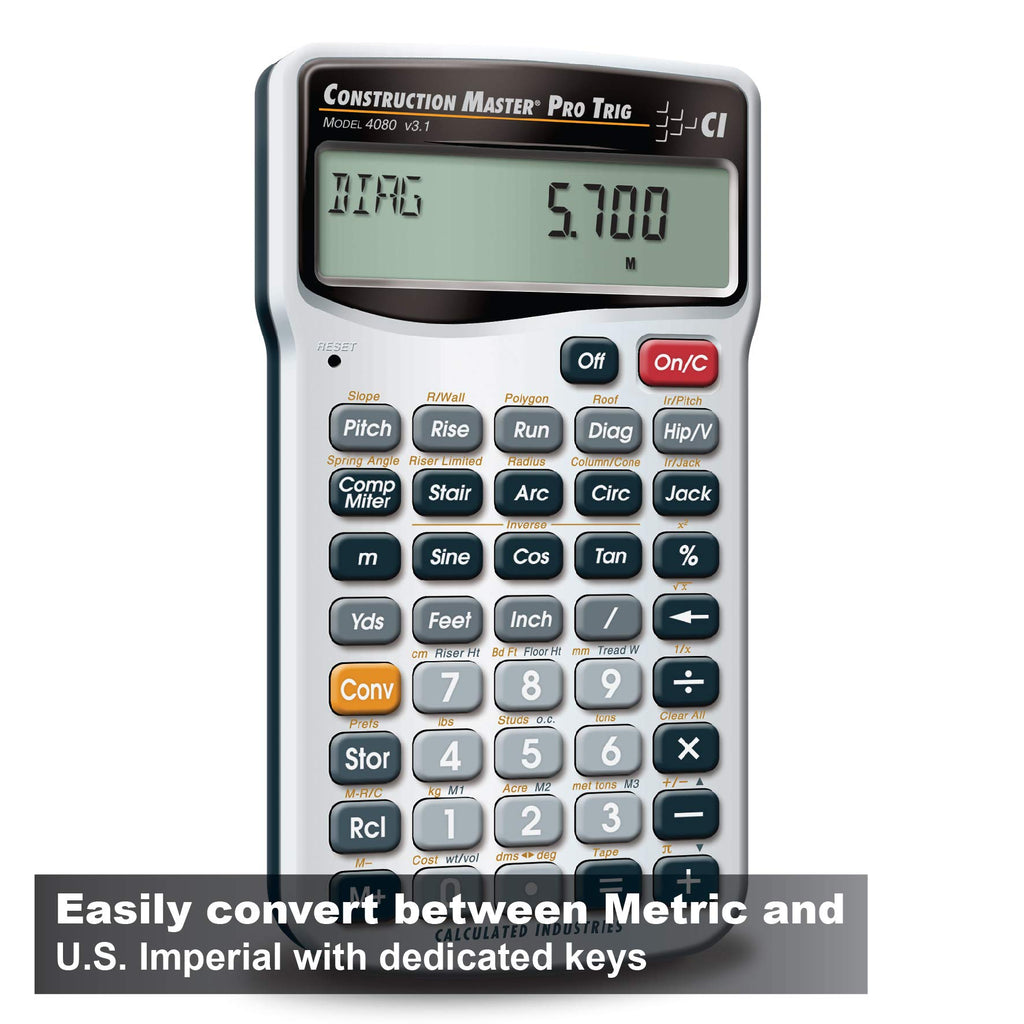 Construction Calculator with Case G41638