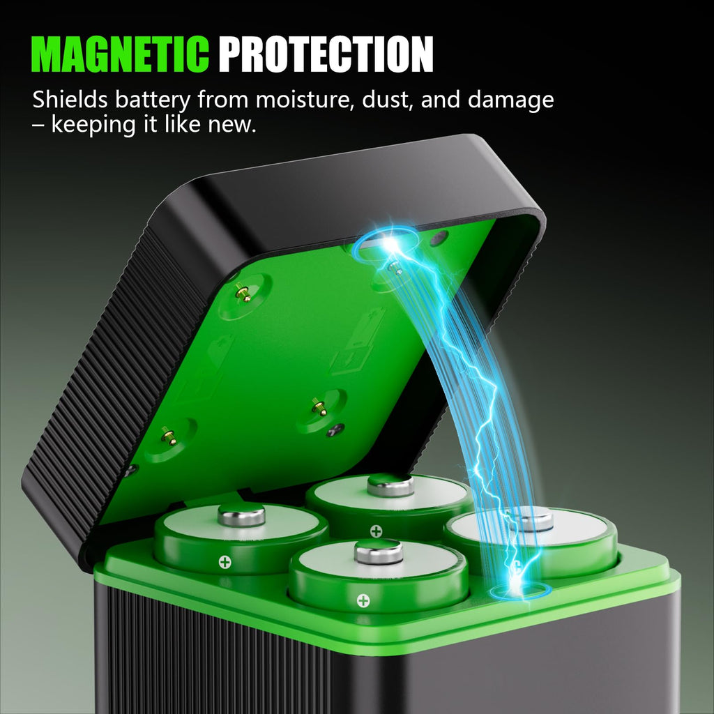 10000mAh D Rechargeable Batteries with 4-Slot Type-C Charger Y9945