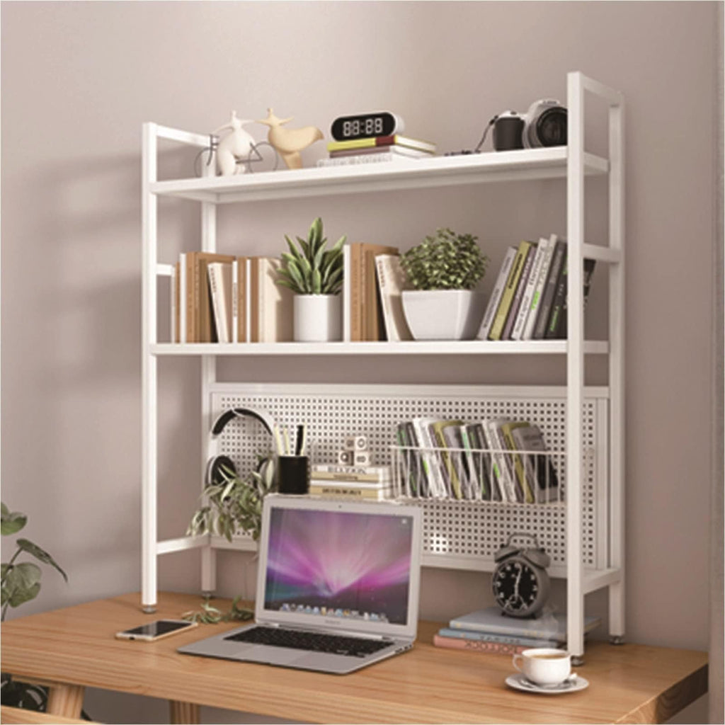 White Metal Desktop Bookshelf T131579