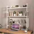 White Metal Desktop Bookshelf T131579