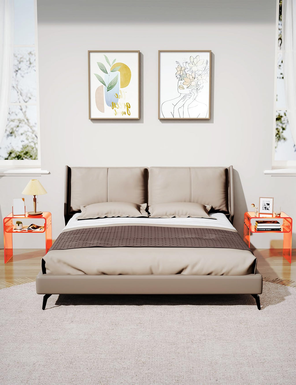 Clear Acrylic 2-Tier End Table E46592
