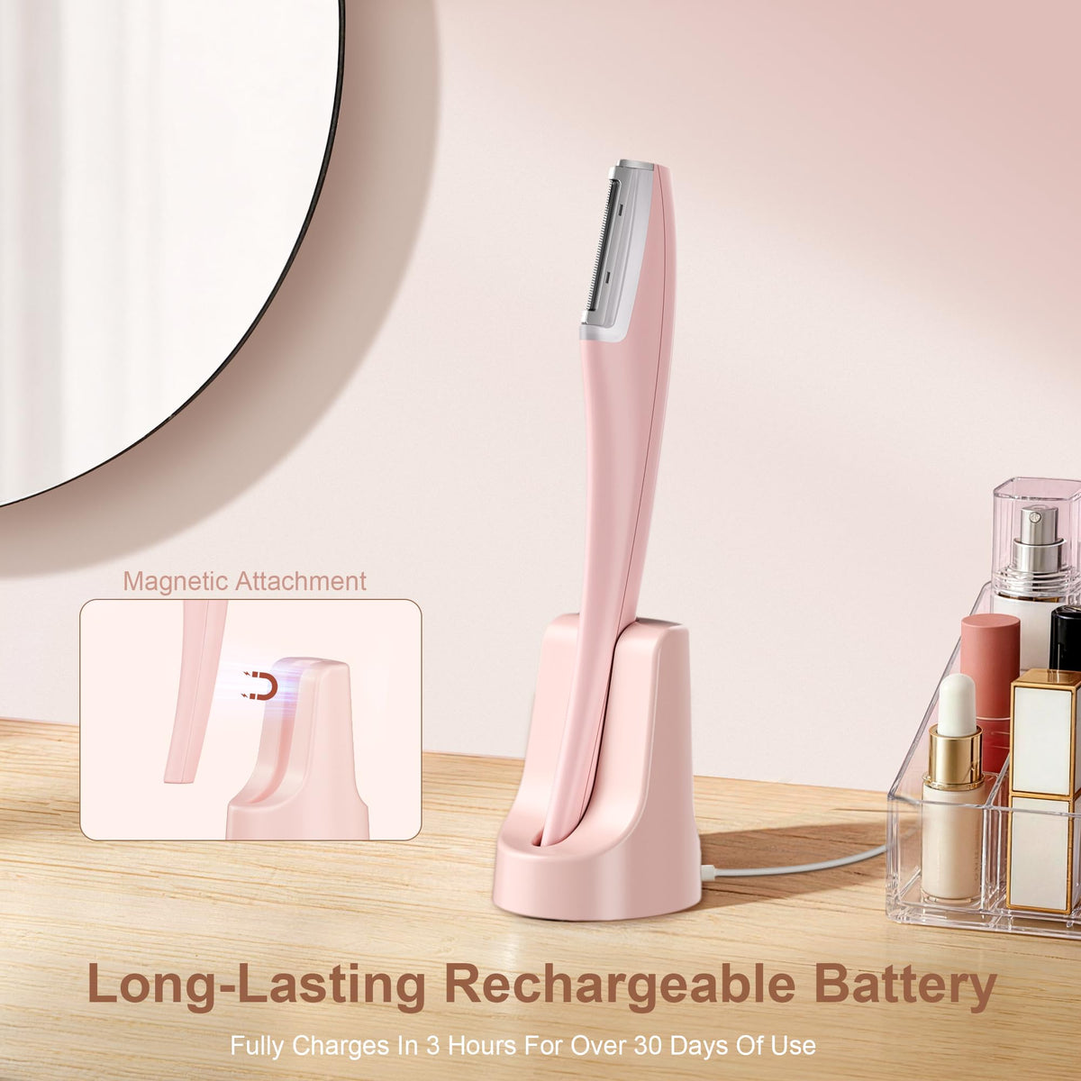Rechargeable 3 Speeds Facial Hair Razor U30272