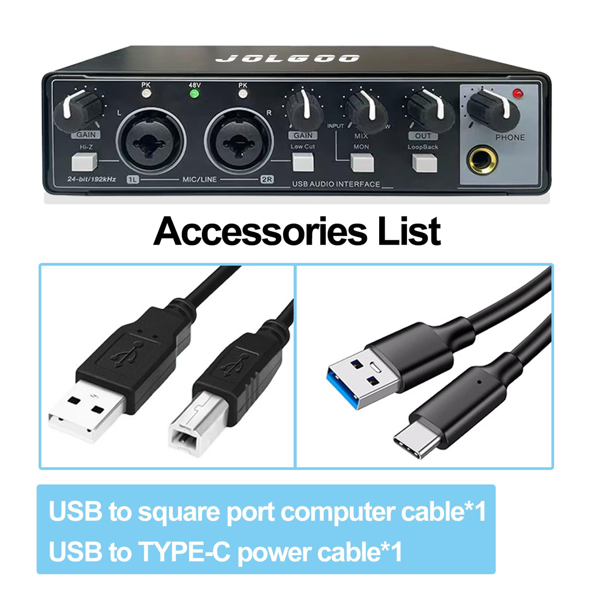 2x2 USB Audio Interface, 24-Bit/192kHz B35915