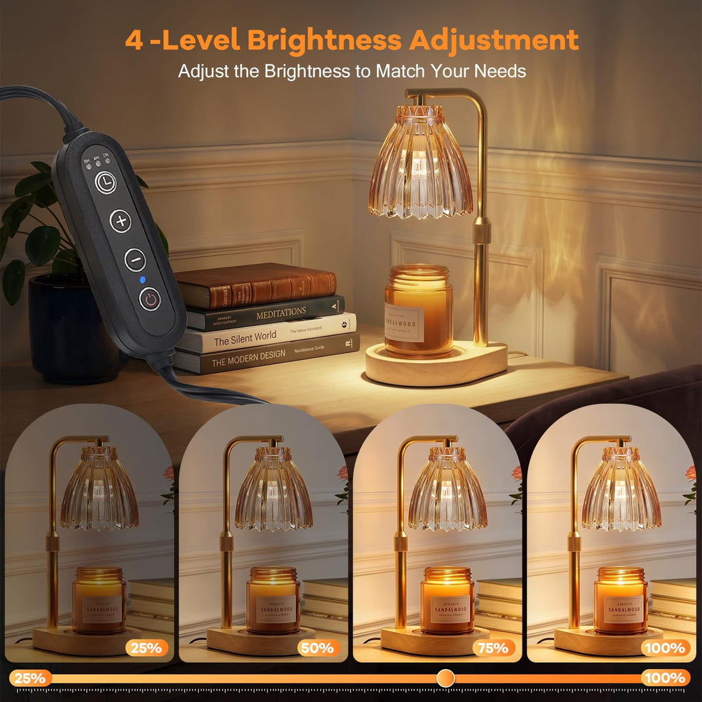 Candle Warmer Lamp with Adjustable Height, Timer & Dimmer Z738