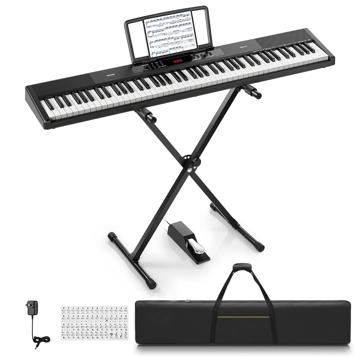 88 Key Semi-Weighted Digital Piano with Carry Bag M4320