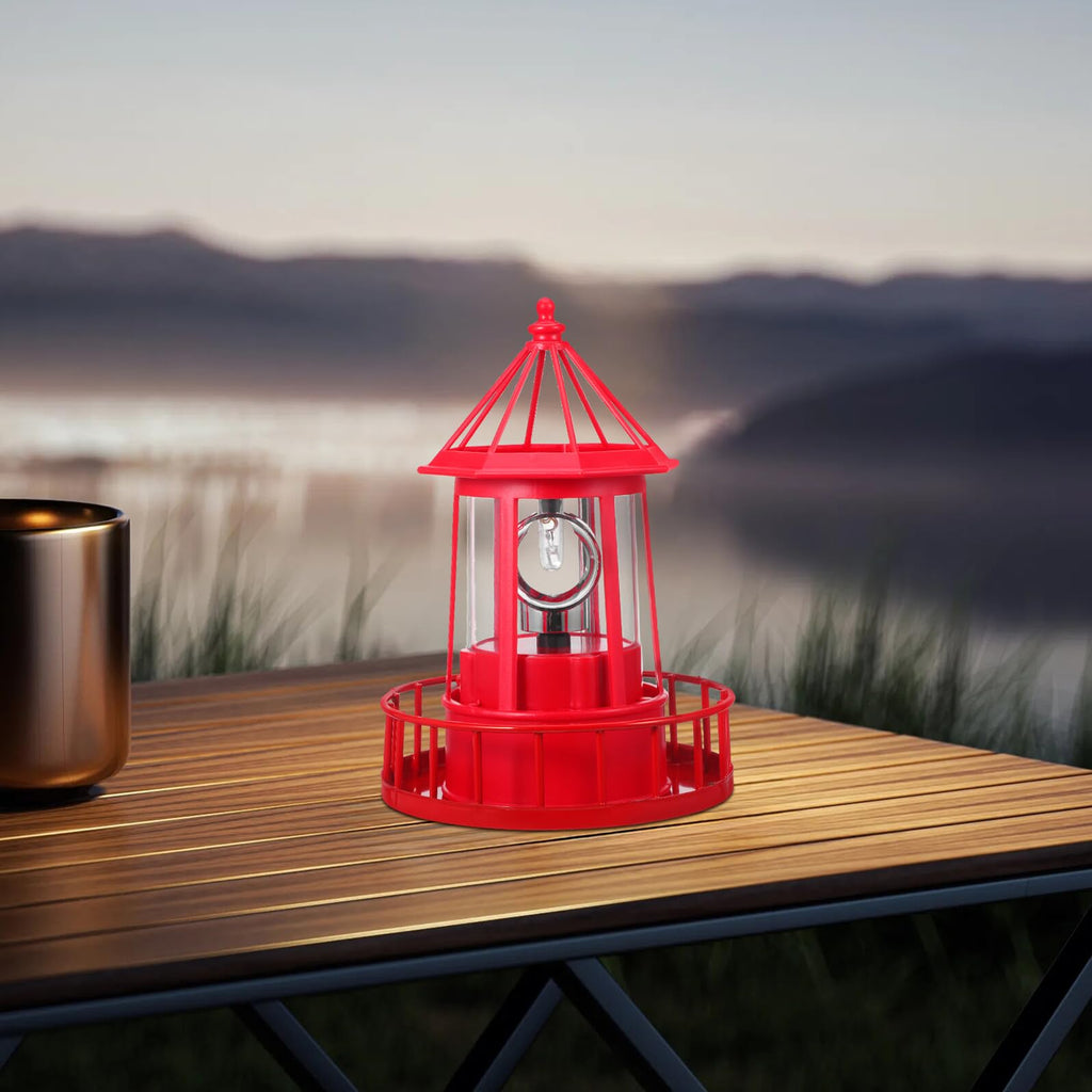 Solar Rotating Lighthouse Landscape Light V83798