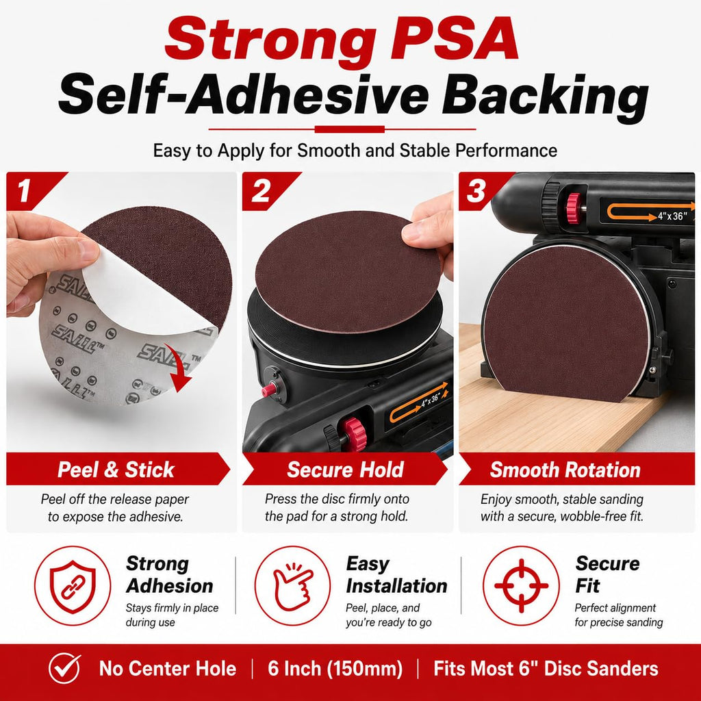 34 Pieces Sanding Belts and PSA Sanding Discs Set Alumina D430