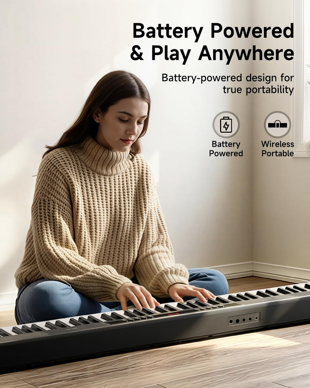 88 Key Semi-Weighted Digital Piano with Carry Bag M4320